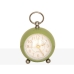 Analogue Alarm Clock Romimex Green Ceramic 10 x 13 x 7 cm