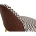 Middagsstol Romimex Hvit Svart Metall 51 x 78 x 56 cm Houndstooth