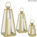 Lanterns Alexandra House Living Gold Steel