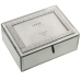 Caja-Joyero Alexandra House Living Gris Cristal Espejo 15 x 8 x 20 cm