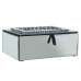 Guarda-Joias Alexandra House Living Cinzento Cristal Espelho 20 x 7 x 15 cm