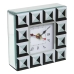 Horloge de table Alexandra House Living Blanc Noir Verre 14 x 14 x 4 cm