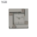 Horloge de table Alexandra House Living Gris Verre Miroir 14 x 4 x 14 cm