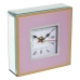 Table clock Alexandra House Living Pink Crystal 14 x 14 x 4 cm