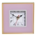 Horloge de table Alexandra House Living Rose Verre 14 x 14 x 4 cm