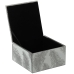 Caja-Joyero Alexandra House Living Gris Cristal Espejo 12 x 6 x 12 cm