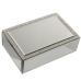 Caja-Joyero Alexandra House Living Gris Cristal Espejo 20 x 6 x 13 cm