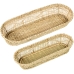 Set van trays Alexandra House Living Beige Rotan Natuurlijke Vezel 43 x 7 x 17 cm