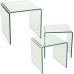 3-bordsset Alexandra House Living Transparent Glas 41 x 41 x 41 cm