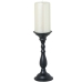 Candelabro Alexandra House Living Negro Metal 9 x 25 x 9 cm