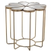 Mesa de apoio Alexandra House Living Transparente Dourado 63 x 61 x 63 cm