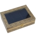 Horlogedoos Alexandra House Living Zwart Gouden Metaal 20 x 28 x 20 cm