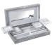 Jewelry box Alexandra House Living Silver Metal 38 x 8 x 20 cm