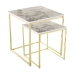 Set of 2 tables Alexandra House Living Kullattu Metalli