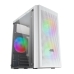 Caja Semitorre ATX Mars Gaming MC300W Blanco RGB