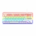 Clavier pour jeu The G-Lab Mercury AZERTY Blanc