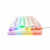 Clavier pour jeu The G-Lab Mercury AZERTY Blanc