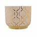 Vase DKD Home Decor Porzellan Rosa Gold Orientalisch Verchromt (15 x 15 x 41,5 cm)