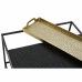 Mesa de apoio DKD Home Decor 61 x 61 x 49 cm Preto Dourado Aço Alumínio