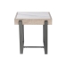 Mesa auxiliar Home ESPRIT Blanco Gris Natural Metal 50 x 50 x 50 cm