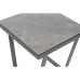 Mesa de apoio Home ESPRIT Cinzento Metal 51 x 51 x 53 cm