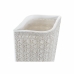 Vaso DKD Home Decor 17 x 10 x 47 cm Bianco Resina Moderno