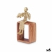 Figura Decorativa Violino Dourado Madeira Metal 13 x 27 x 13 cm