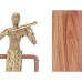 Decoratieve figuren Viool Gouden Hout Metaal 13 x 27 x 13 cm