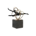 Figura Decorativa DKD Home Decor Preto Dourado Metal Resina Moderno (36 x 14 x 29,5 cm)