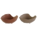 Centro de mesa DKD Home Decor Bege Terracota Urbana 27 x 27 x 11 cm (2 Unidades)