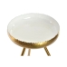 Mesa de apoio DKD Home Decor Dourado Alumínio Branco Lacado (43 x 43 x 61 cm)