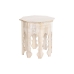 Mesa de apoio DKD Home Decor 49 x 49 x 53,5 cm Castanho Branco Madeira de mangueira