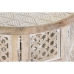 Mesa de apoio DKD Home Decor Branco Castanho Madeira de mangueira 53 x 53 x 53 cm