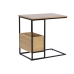 Mesa de apoio DKD Home Decor 55 x 35 x 55 cm Natural Preto Metal Madeira MDF