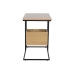 Mesa de apoio DKD Home Decor 55 x 35 x 55 cm Natural Preto Metal Madeira MDF