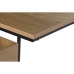 Mesa de apoio DKD Home Decor 55 x 35 x 55 cm Natural Preto Metal Madeira MDF