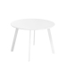 Mesa de apoio Marzia 60 x 60 x 42 cm Aço Branco