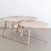 Table d'appoint Marzia Rouge Acier 70 x 70 x 40 cm