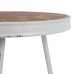 Side table 50 x 50 x 56 cm Natural Metal White