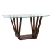 Console DKD Home Decor Brun Gennemsigtig Krystal Valnød 145 x 45 x 75 cm