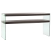 Console DKD Home Decor Καφέ Διαφανές Κρυστάλλινο Kαρυδιά Ξύλο MDF 160 x 45 x 80 cm