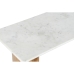 Consola Home ESPRIT Blanco Marrón Mármol Madera de mango 120 x 38 x 77 cm