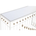 Consola Home ESPRIT Blanco Dorado Espejo 120 x 40 x 80 cm