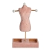 Jewellery Stand Pink Velvet Wood (12 x 40 x 24 cm)