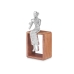 Decorative Figure Recorder Silver Wood Metal 13 x 27 x 13 cm