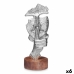 Dekoratyvinė figūrėlė Veidas Sidabras Medžio Metalinis 12 x 29 x 11 cm