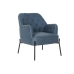 Fauteuil DKD Home Decor Bleu Noir Métal 65 x 73 x 79,5 cm