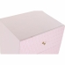 Comodino DKD Home Decor 52 x 42 x 65 cm Metallo Rosa chiaro Legno di mango