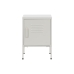 Comodino Home ESPRIT Bianco Metallo 35 x 35 x 51 cm