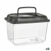 Vissenkom Met handvat Medium Antraciet Plastic 3 L 17 x 16 x 24 cm (12 Stuks)